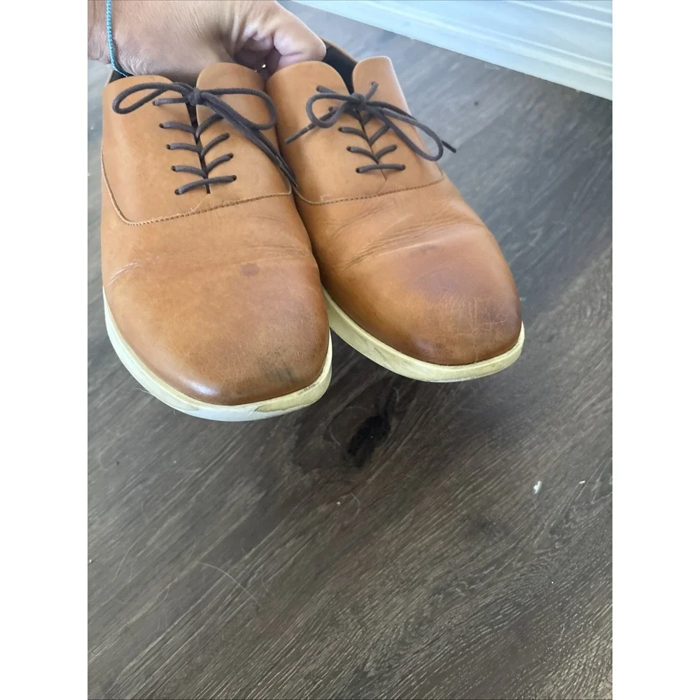 Wolf & Shepherd Crossover Longwing Oxfords Men's 11.5M Brown Leather Shoes